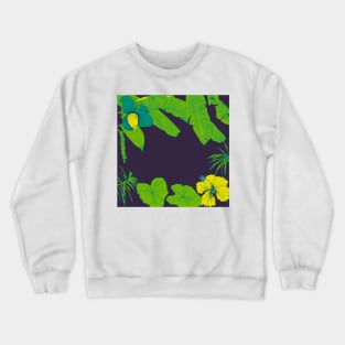 Seamless tropical pattern with banana palms Crewneck Sweatshirt